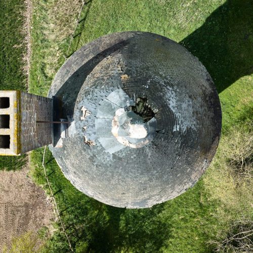 Construction d'un château d'eau /Suivie de chantier par drone